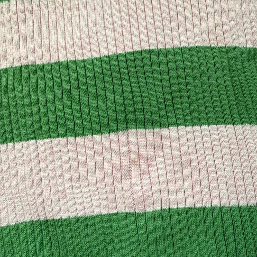 Y2K American Eagle Outfitters Ribbed Striped Sweater-Green & Pink Womens M - Picture 6 of 7